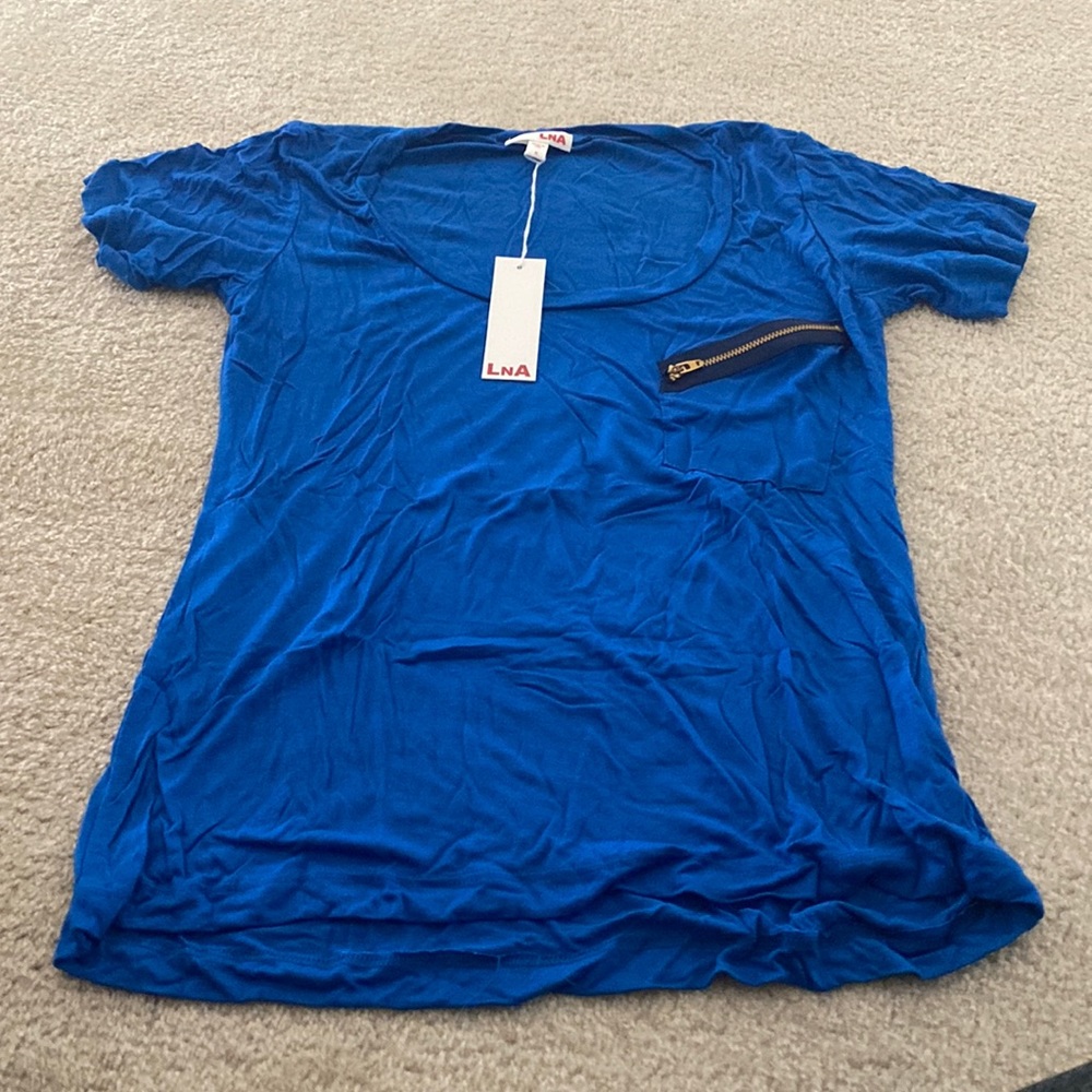 LNA Clothing zippered tee